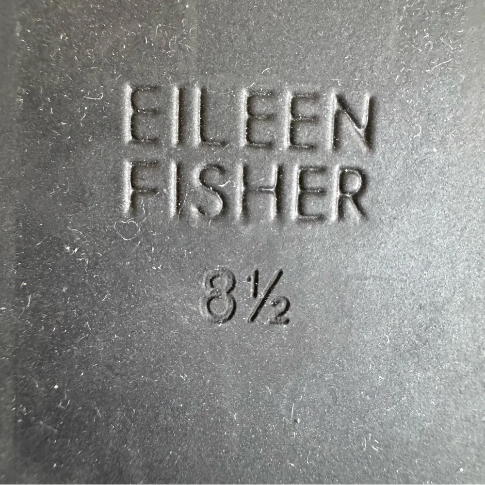 Eileen Fisher Alpine Boots Booties Wedge Black Size 8.5
